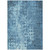 9' X 12' Blue Ikat Washable Indoor Outdoor Area Rug