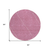 8' Blush And Ivory Round Geometric Washable Indoor Outdoor Area Rug