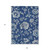 9' X 12' Navy Blue And Gray Floral Washable Indoor Outdoor Area Rug