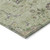 10' X 14' Artichoke Green Brown And Beige Floral Washable Indoor Outdoor Area Rug