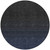 8' Navy Blue And Charcoal Round Abstract Washable Indoor Outdoor Area Rug