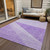 8' X 10' Lavender And Purple Geometric Washable Indoor Outdoor Area Rug