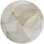 8' Beige And Taupe Round Abstract Washable Indoor Outdoor Area Rug - Beige, Taupe