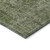 8' Green And Silver Round Medallion Washable Indoor Outdoor Area Rug