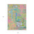 8' X 10' Pink Key Lime And Sky Blue Abstract Washable Indoor Outdoor Area Rug
