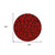 8' Red And Black Round Geometric Washable Indoor Outdoor Area Rug