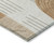 9' X 12' Ivory Khaki And Beige Geometric Washable Indoor Outdoor Area Rug