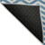 9' X 12' Teal Blue And Ivory Chevron Washable Indoor Outdoor Area Rug