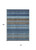 10' X 14' Navy Blue Sky Blue And Taupe Striped Washable Indoor Outdoor Area Rug