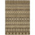 9' X 12' Brown And Taupe Quatrefoil Washable Indoor Outdoor Area Rug