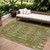 8' X 10' Olive Green Taupe And Beige Moroccan Washable Indoor Outdoor Area Rug