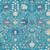 8' X 10' Teal Blue Purple And Ivory Oriental Washable Indoor Outdoor Area Rug