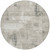 8' Beige And Gray Round Geometric Washable Indoor Outdoor Area Rug - Beige, Gray