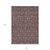 8' X 10' Merlot Gray And Taupe Floral Washable Indoor Outdoor Area Rug