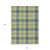 10' X 14' Yellow Blue And Ivory Plaid Washable Indoor Outdoor Area Rug