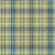 10' X 14' Yellow Blue And Ivory Plaid Washable Indoor Outdoor Area Rug