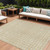 8' X 10' Gold And Ivory Geometric Washable Indoor Outdoor Area Rug - Gold, Ivory