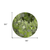 8' X 8' Fern Green and Gray Round Abstract Washable Indoor Outdoor Area Rug