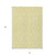 10' X 14' Yellow And Ivory Geometric Washable Indoor Outdoor Area Rug - Yellow, Ivory