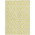 10' X 14' Yellow And Ivory Geometric Washable Indoor Outdoor Area Rug - Yellow, Ivory