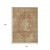 9' X 12' Rust And Beige Medallion Washable Indoor Outdoor Area Rug