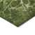 10' X 14' Olive Green And Sage Abstract Washable Indoor Outdoor Area Rug