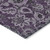 10' X 14' Eggplant Purple And Lilac Floral Washable Indoor Outdoor Area Rug