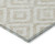 10' X 14' Ivory And Beige Geometric Washable Indoor Outdoor Area Rug