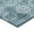 8' X 10' Teal Floral Medallion Washable Non Skid Indoor Outdoor Area Rug