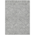 10' X 14' Gray And Ivory Floral Washable Indoor Outdoor Area Rug