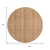 8' Rust Beige And Linen Round Striped Washable Indoor Outdoor Area Rug