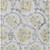 10' X 14' Silver Gray And Gold Floral Washable Indoor Outdoor Area Rug