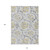 10' X 14' Silver Gray And Gold Floral Washable Indoor Outdoor Area Rug - 608219266806