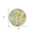 8' Sage Fern Green And Ivory Round Floral Washable Indoor Outdoor Area Rug