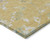 8' X 10' Gold Beige And Fern Green Floral Washable Indoor Outdoor Area Rug