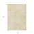 8' X 10' Gold and White Abstract Washable Non Skid Indoor Outdoor Area Rug