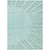 10' X 14' Teal Blue Aqua And Mint Green Abstract Washable Indoor Outdoor Area Rug