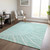 10' X 14' Teal Blue Aqua And Mint Green Abstract Washable Indoor Outdoor Area Rug - Teal Blue, Aqua, Mint Green