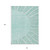 10' X 14' Teal Blue Aqua And Mint Green Abstract Washable Indoor Outdoor Area Rug - 608219002176