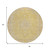 8' Wheat And Gold Round Medallion Washable Indoor Outdoor Area Rug