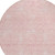 8' Pink And Ivory Round Geometric Washable Indoor Outdoor Area Rug - Pink, Ivory