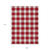 9' X 12' Red And Ivory Plaid Washable Indoor Outdoor Area Rug