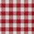9' X 12' Red And Ivory Plaid Washable Indoor Outdoor Area Rug