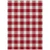9' X 12' Red And Ivory Plaid Washable Indoor Outdoor Area Rug