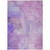 10' X 14' Purple Abstract Washable Non Skid Indoor Outdoor Area Rug - Purple