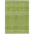 9' X 12' Lime Green And Ivory Chevron Washable Indoor Outdoor Area Rug