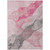 10' X 14' Blush And Gray Abstract Washable Indoor Outdoor Area Rug - Blush, Gray