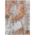 9' X 12' Terra Cotta Copper And Taupe Abstract Washable Indoor Outdoor Area Rug