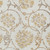 9' X 12' Ivory Beige And Gold Floral Washable Indoor Outdoor Area Rug
