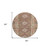 8' Brown Round Geometric Washable Indoor Outdoor Area Rug - Brown